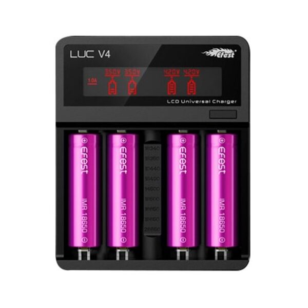 Efest LUC V4 LCD and USB 4 Slots Charger